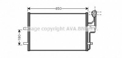 AVA QUALITY COOLING mz5186 -  Конденсатор, кондиционер